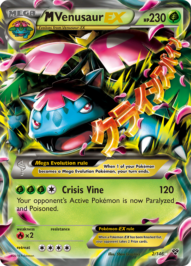 M Venusaur EX (2/146) [XY: Base Set] | Fandemonia Ltd