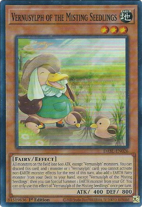 Vernusylph of the Misting Seedlings [DABL-EN026] Super Rare | Fandemonia Ltd