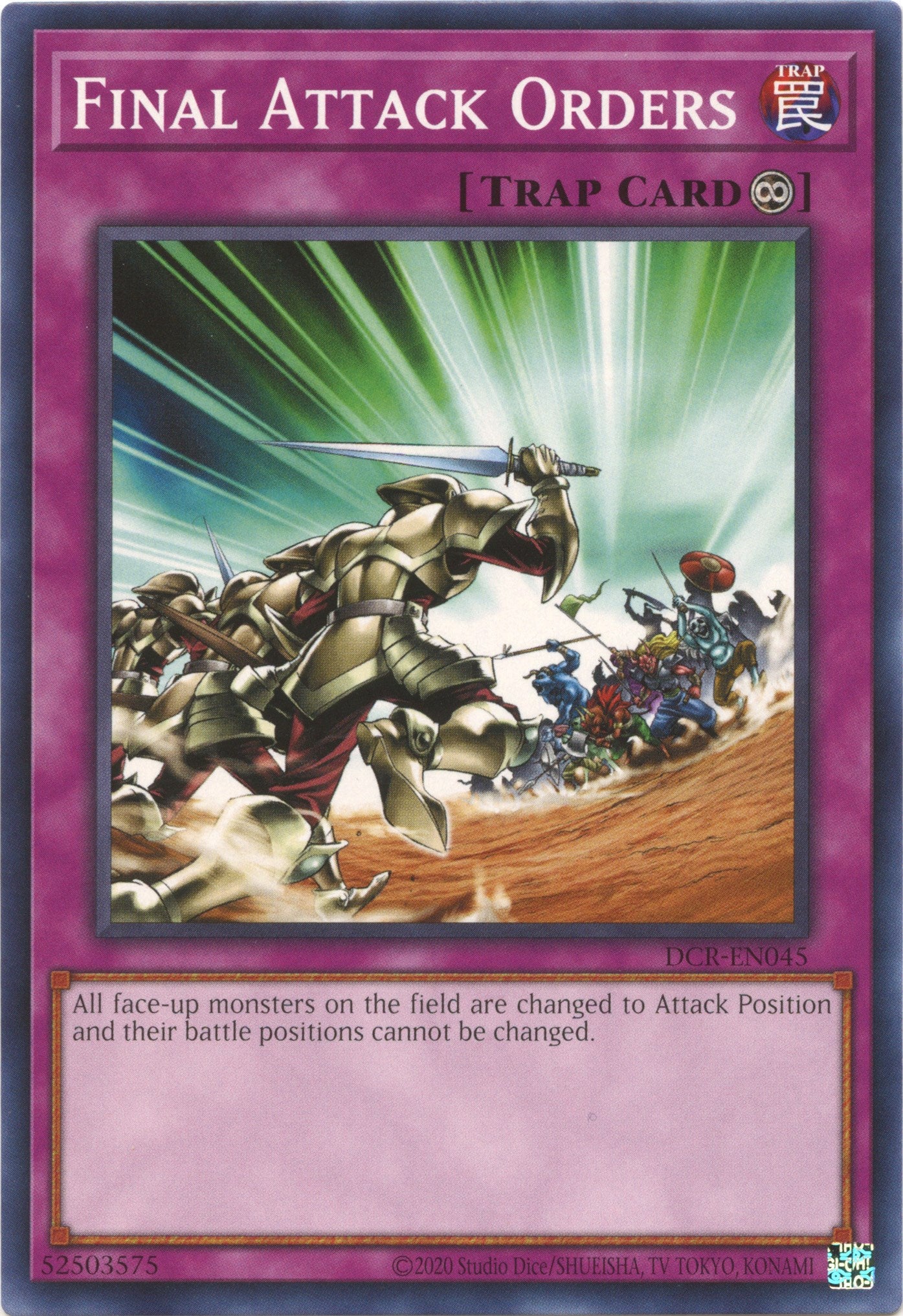 Final Attack Orders (25th Anniversary) [DCR-EN045] Common | Fandemonia Ltd