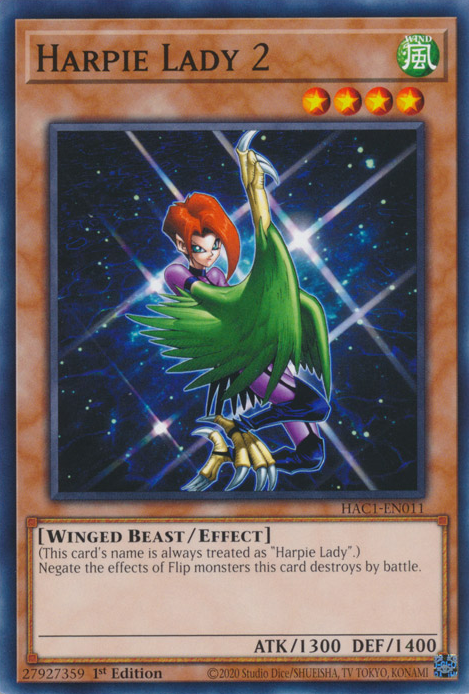 Harpie Lady 2 [HAC1-EN011] Common | Fandemonia Ltd