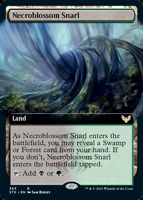 Necroblossom Snarl (Extended) [Strixhaven: School of Mages] | Fandemonia Ltd