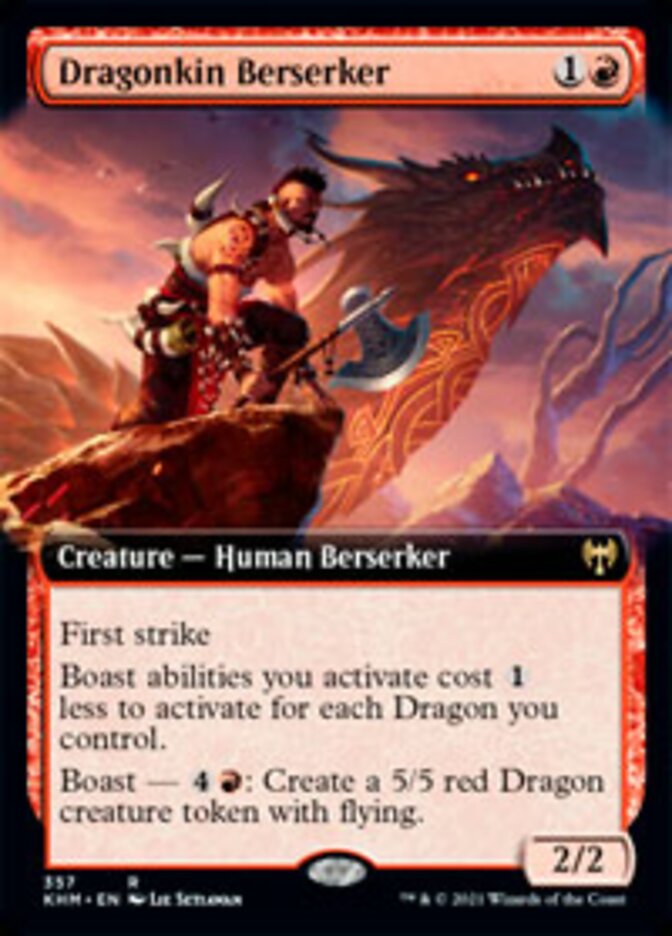 Dragonkin Berserker (Extended Art) [Kaldheim] | Fandemonia Ltd