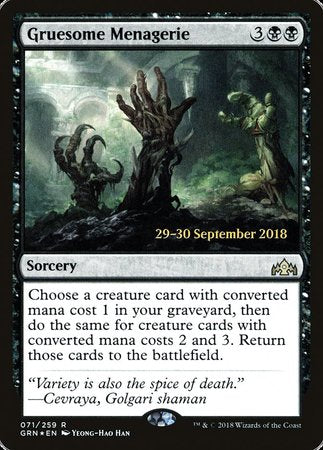 Gruesome Menagerie [Guilds of Ravnica Promos] | Fandemonia Ltd