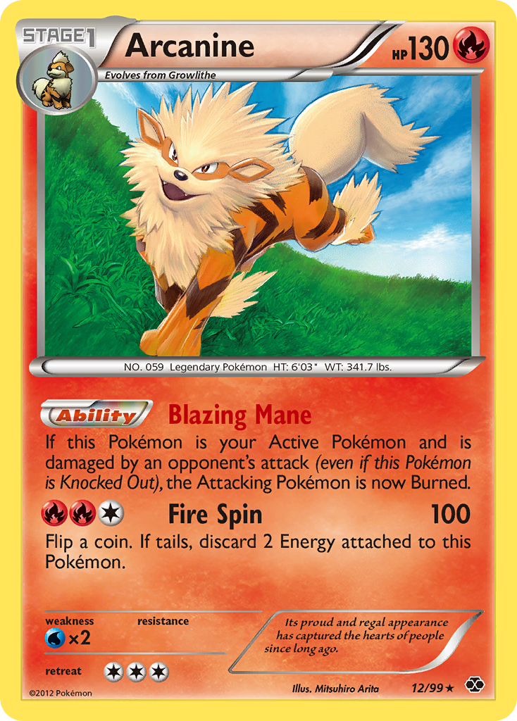 Arcanine (12/99) [Black & White: Next Destinies] | Fandemonia Ltd