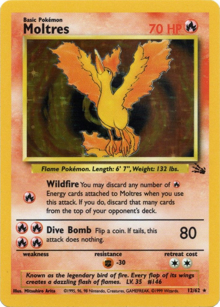 Moltres (12/62) [Fossil Unlimited] | Fandemonia Ltd