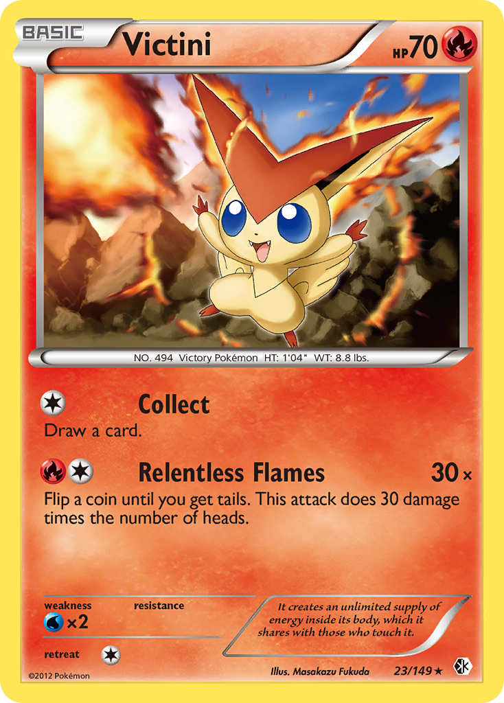 Victini (23/149) [Black & White: Boundaries Crossed] | Fandemonia Ltd
