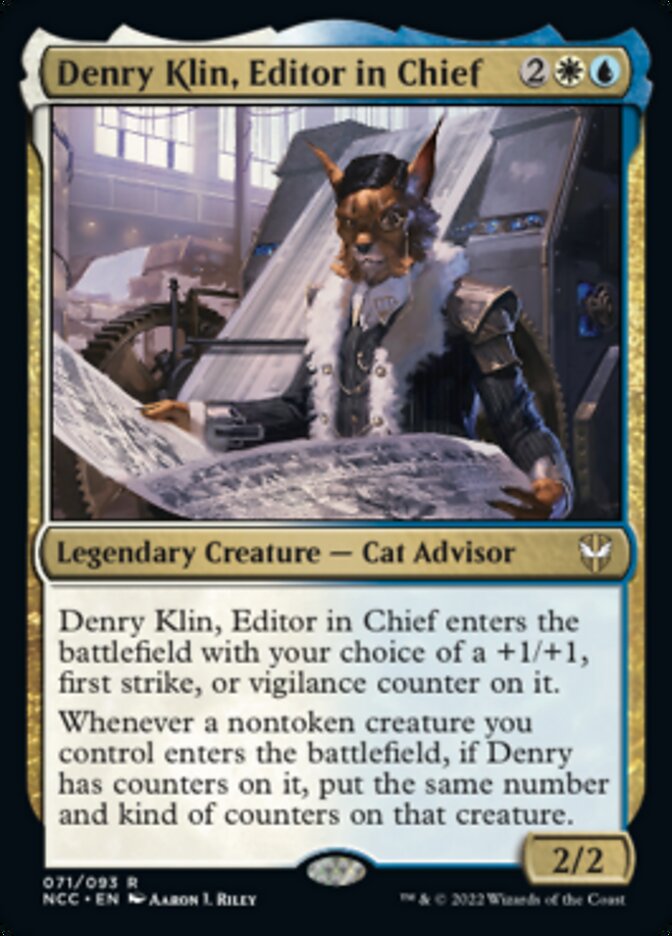 Denry Klin, Editor in Chief [Streets of New Capenna Commander] | Fandemonia Ltd