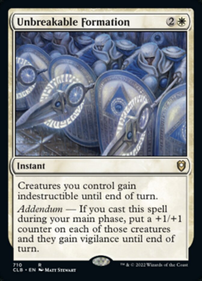 Unbreakable Formation [Commander Legends: Battle for Baldur's Gate] | Fandemonia Ltd