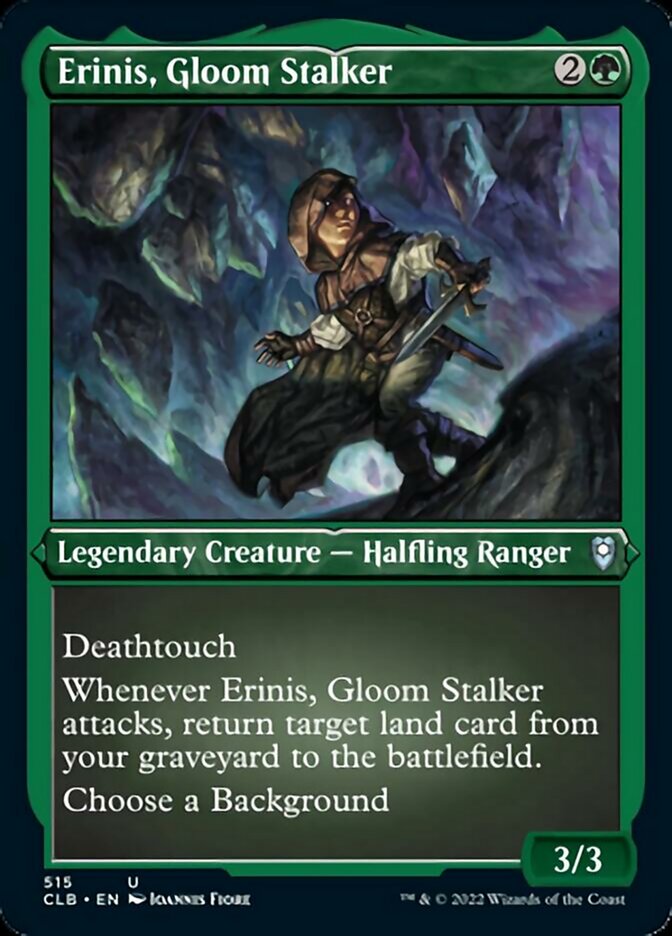 Erinis, Gloom Stalker (Foil Etched) [Commander Legends: Battle for Baldur's Gate] | Fandemonia Ltd