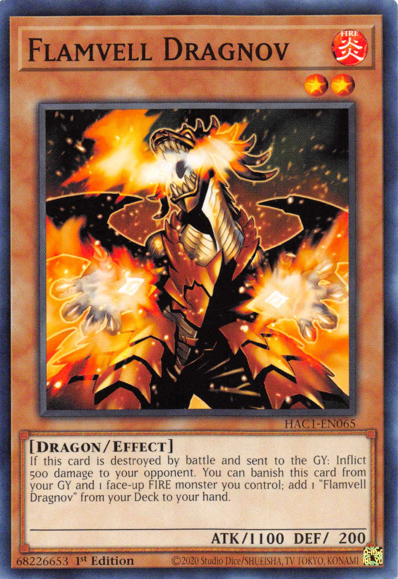 Flamvell Dragnov [HAC1-EN065] Common | Fandemonia Ltd