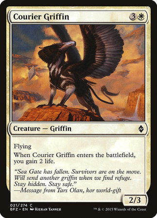 Courier Griffin [Battle for Zendikar] | Fandemonia Ltd