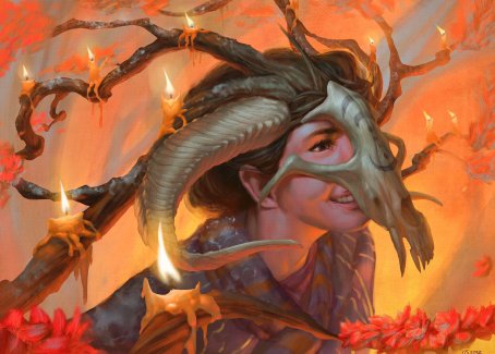 Hedgewitch's Mask Art Card [Innistrad: Midnight Hunt Art Series] | Fandemonia Ltd