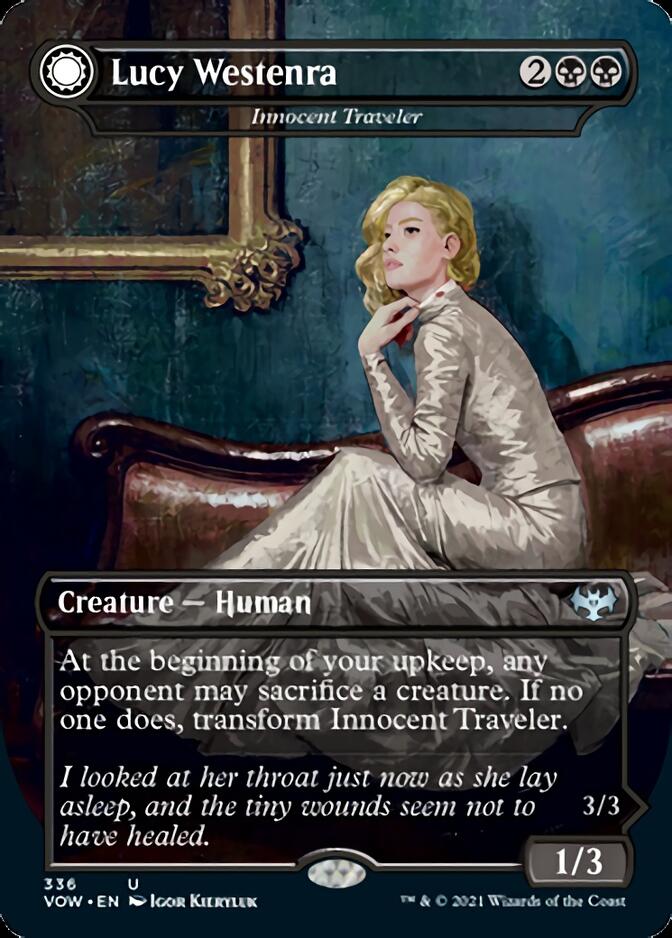 Innocent Traveler // Malicious Invader - Lucy Westenra // Lucy, Arisen Vampire [Innistrad: Crimson Vow] | Fandemonia Ltd