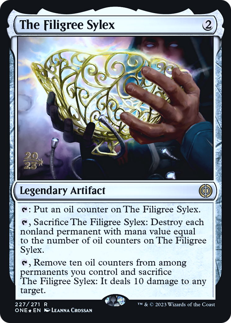 The Filigree Sylex [Phyrexia: All Will Be One Prerelease Promos] | Fandemonia Ltd