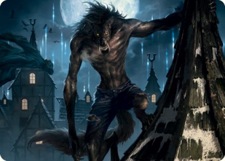 Stalking Predator Art Card [Innistrad: Midnight Hunt Art Series] | Fandemonia Ltd