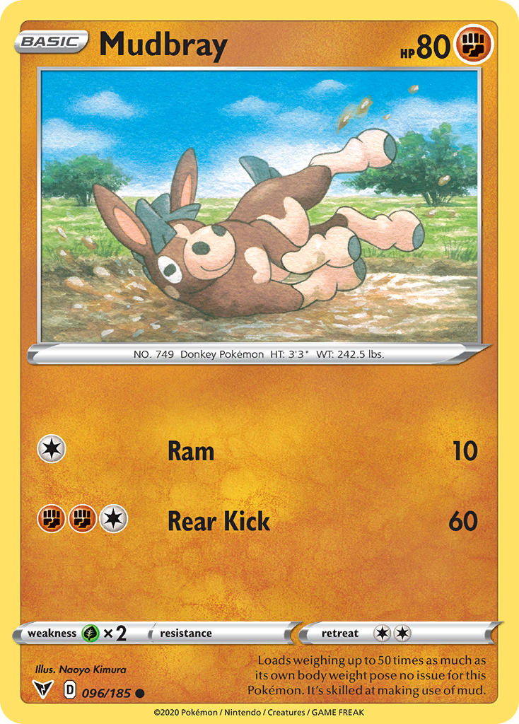 Mudbray (096/185) [Sword & Shield: Vivid Voltage] | Fandemonia Ltd