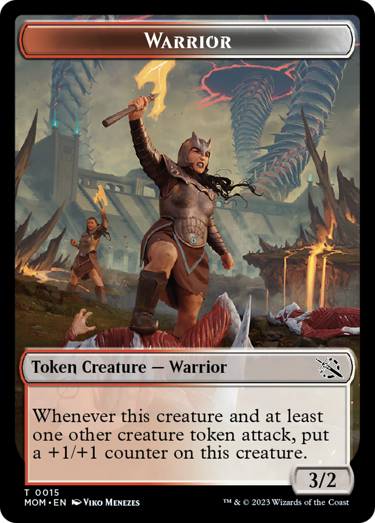 Warrior // Kraken Double-Sided Token [March of the Machine Tokens] | Fandemonia Ltd