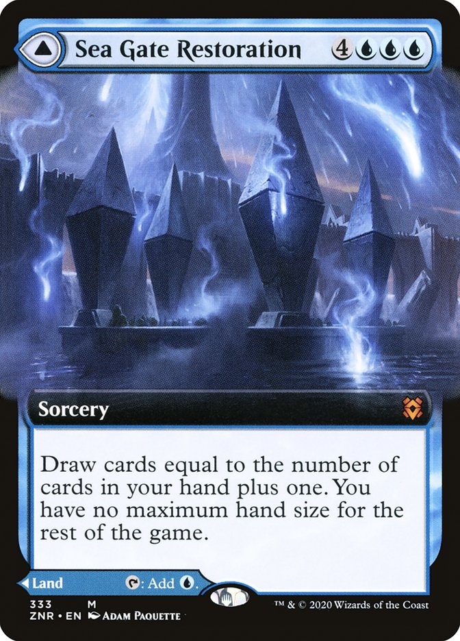 Sea Gate Restoration // Sea Gate, Reborn (Extended Art) [Zendikar Rising] | Fandemonia Ltd