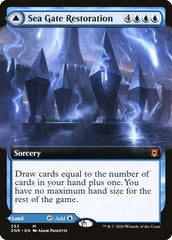 Sea Gate Restoration // Sea Gate, Reborn (Extended Art) [Zendikar Rising] | Fandemonia Ltd