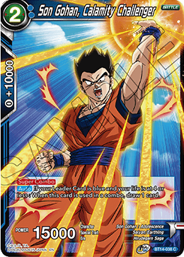 Son Gohan, Calamity Challenger (BT14-038) [Cross Spirits] | Fandemonia Ltd