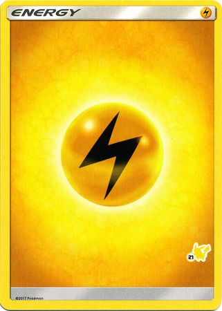 Lightning Energy (Pikachu Stamp #21) [Battle Academy 2020] | Fandemonia Ltd