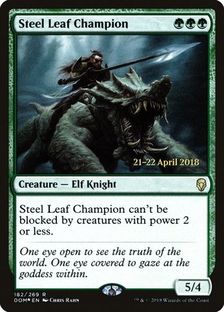 Steel Leaf Champion [Dominaria Promos] | Fandemonia Ltd
