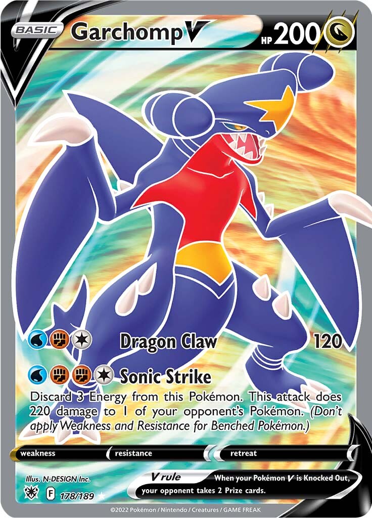 Garchomp V (178/189) [Sword & Shield: Astral Radiance] | Fandemonia Ltd