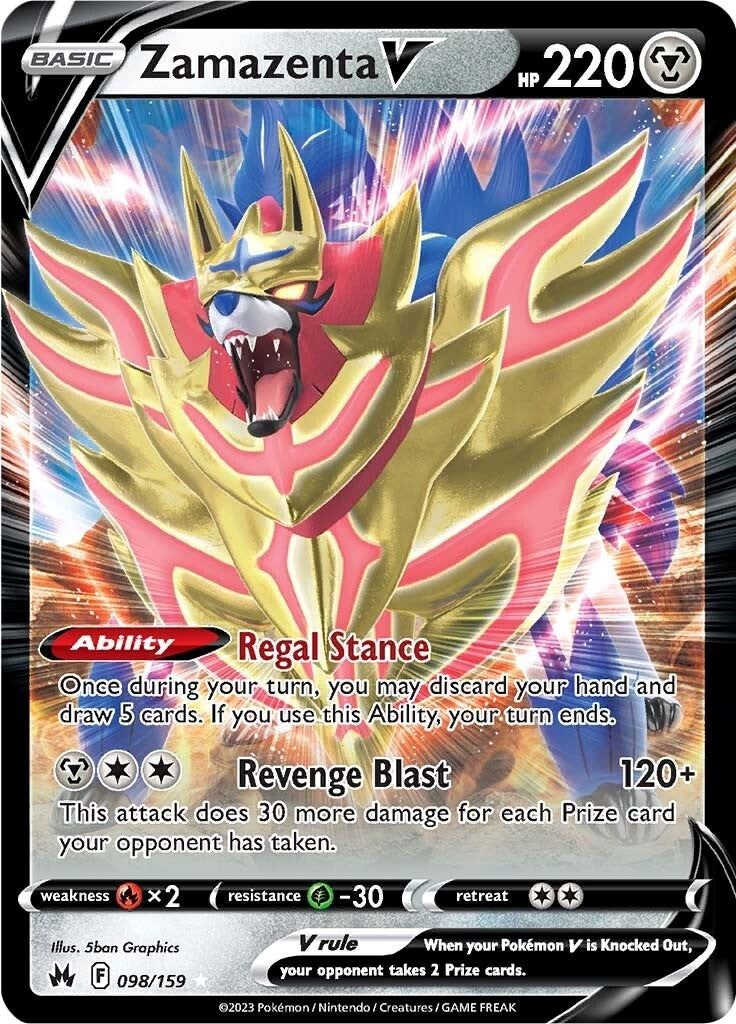 Zamazenta V (098/159) [Sword & Shield: Crown Zenith] | Fandemonia Ltd