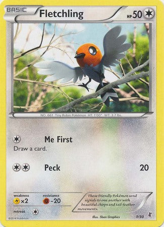 Fletchling (1/30) [XY: Trainer Kit 1 - Bisharp] | Fandemonia Ltd