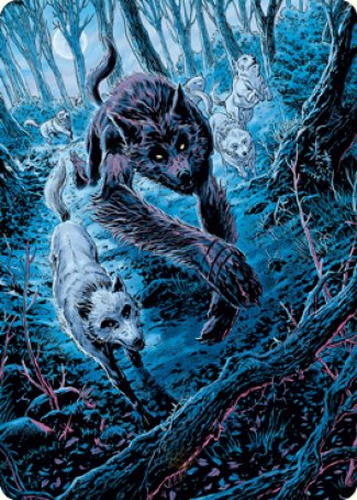 Untamed Pup Art Card [Innistrad: Midnight Hunt Art Series] | Fandemonia Ltd