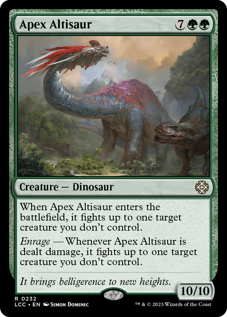 Apex Altisaur [The Lost Caverns of Ixalan Commander] | Fandemonia Ltd