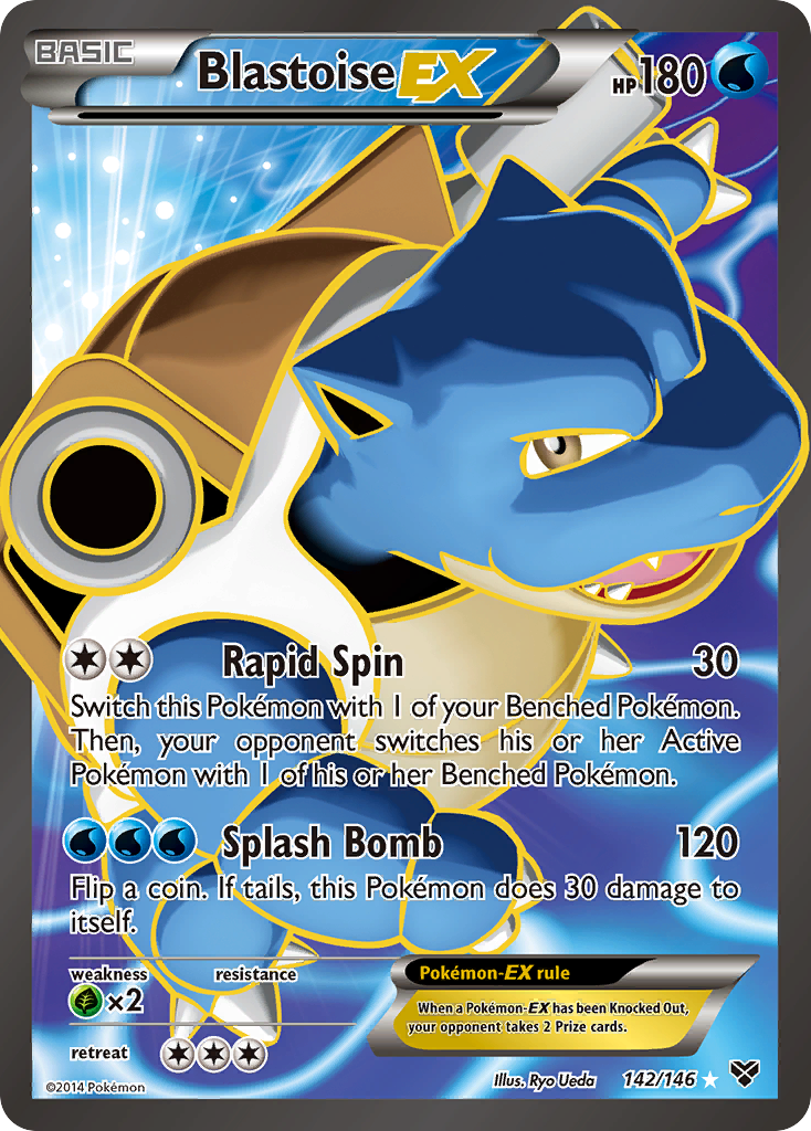 Blastoise EX (142/146) [XY: Base Set] | Fandemonia Ltd