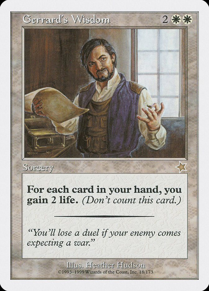 Gerrard's Wisdom [Starter 1999] | Fandemonia Ltd