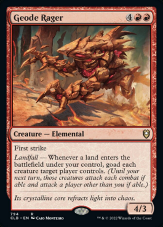 Geode Rager [Commander Legends: Battle for Baldur's Gate] | Fandemonia Ltd