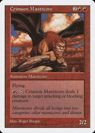 Crimson Manticore [Fifth Edition] | Fandemonia Ltd