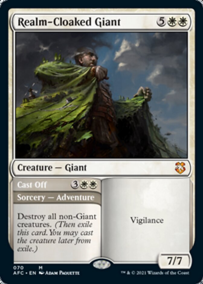 Realm-Cloaked Giant // Cast Off [Dungeons & Dragons: Adventures in the Forgotten Realms Commander] | Fandemonia Ltd