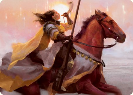 Sunrise Cavalier Art Card [Innistrad: Midnight Hunt Art Series] | Fandemonia Ltd