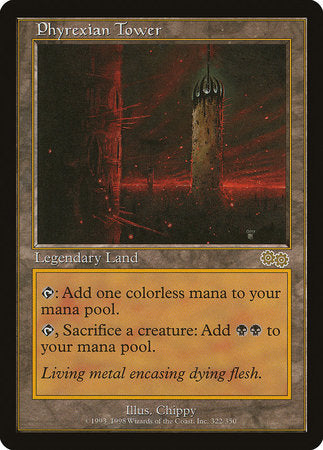 Phyrexian Tower [Urza's Saga] | Fandemonia Ltd