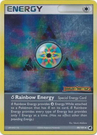 Rainbow Energy (88/101)(Delta Species) (Stamped) [EX: Dragon Frontiers] | Fandemonia Ltd