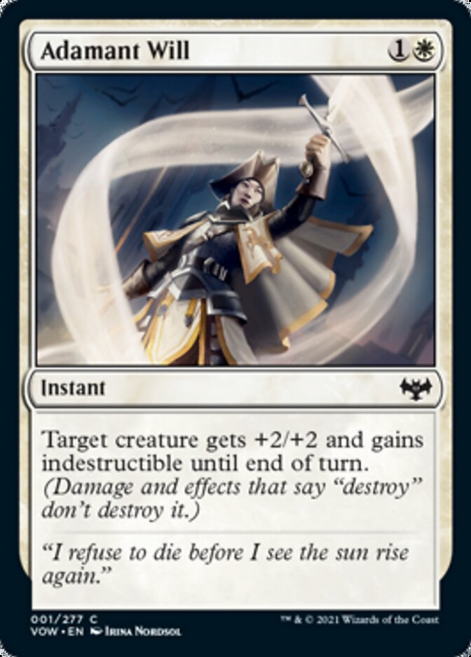 Adamant Will [Innistrad: Crimson Vow] | Fandemonia Ltd