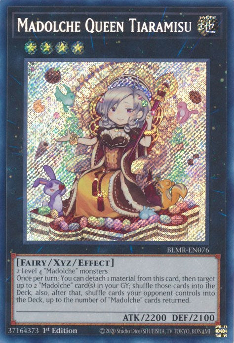 Madolche Queen Tiaramisu [BLMR-EN076] Secret Rare | Fandemonia Ltd