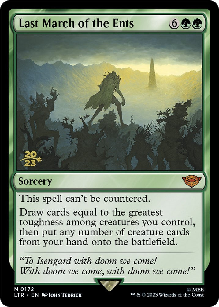 Last March of the Ents [The Lord of the Rings: Tales of Middle-Earth Prerelease Promos] | Fandemonia Ltd