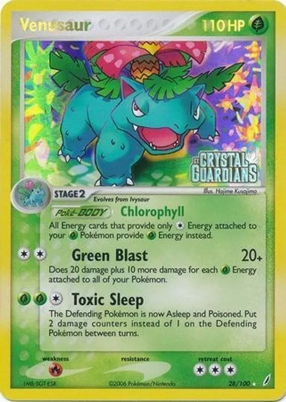 Venusaur (028/100) (Prerelease) [EX: Crystal Guardians] | Fandemonia Ltd