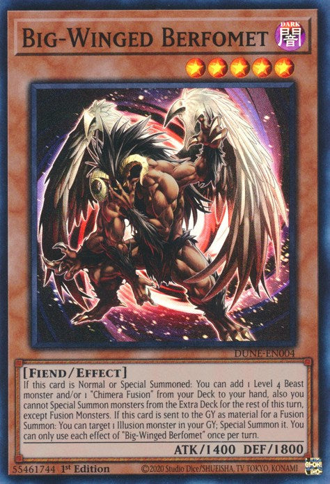 Big-Winged Berfomet [DUNE-EN004] Super Rare | Fandemonia Ltd