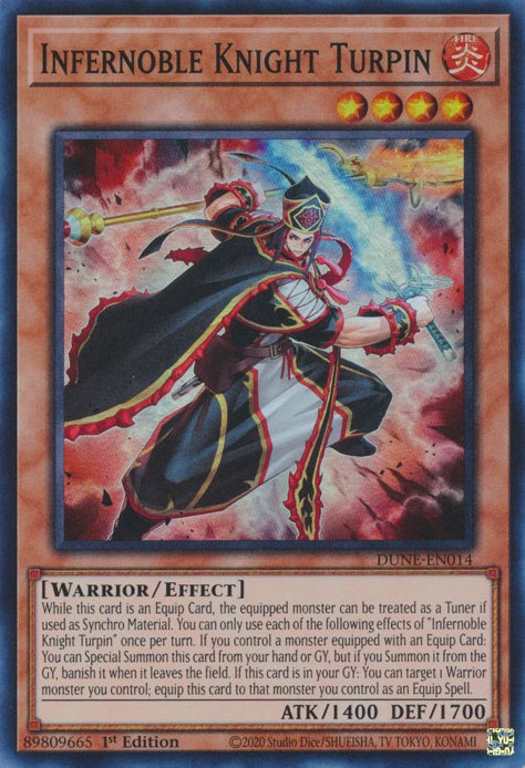 Infernoble Knight Turpin [DUNE-EN014] Super Rare | Fandemonia Ltd