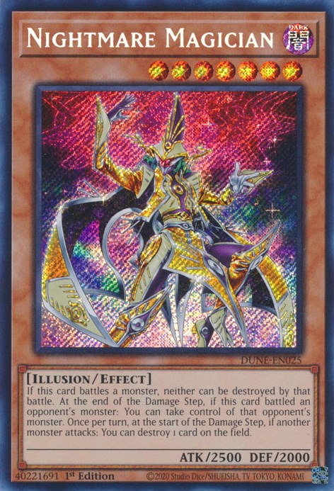 Nightmare Magician [DUNE-EN025] Secret Rare | Fandemonia Ltd