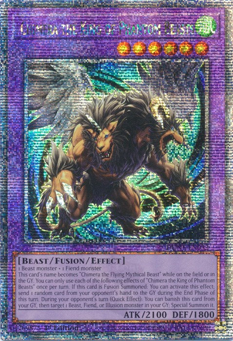 Chimera the King of Phantom Beasts [DUNE-EN033] Quarter Century Secret Rare | Fandemonia Ltd