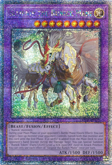 Sleipnir the Runick Mane [DUNE-EN035] Quarter Century Secret Rare | Fandemonia Ltd