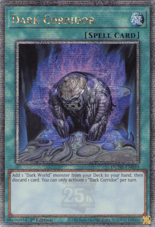 Dark Corridor [DUNE-EN059] Quarter Century Secret Rare | Fandemonia Ltd