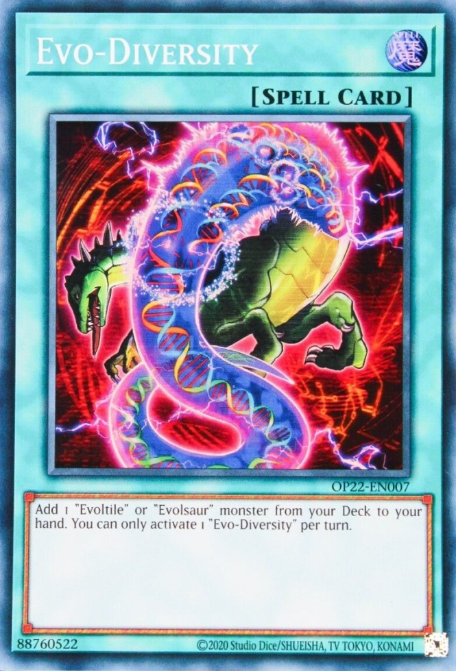 Evo-Diversity [OP22-EN007] Super Rare | Fandemonia Ltd